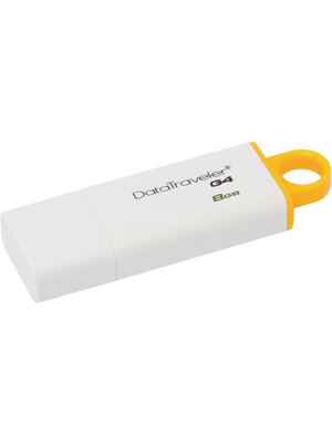 Kingston Shop - DTIG4/8GB - USB Stick DataTraveler G4 8 GB yellow/white, DTIG4/8GB, Kingston Shop