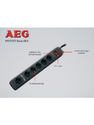 AEG Power Solutions - 6000007194 - Protect Basic. PDU GE 6, 6000007194, AEG Power Solutions