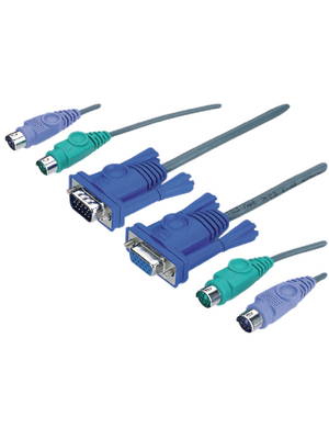 Aten - 2L-1010P/C - KVM combination cable, VGA/PS/2, 2L-1010P/C, Aten