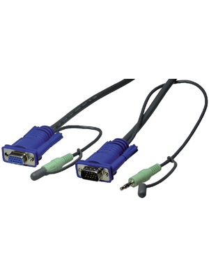 Aten - 2L-2402A - Video/audio cable 1.80 m black, 2L-2402A, Aten