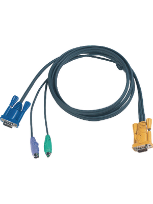 Aten - 2L-5203P - KVM special combination cable, VGA/PS/2 3.00 m, 2L-5203P, Aten
