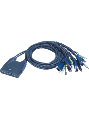 Aten - CS64US-AT - Easy KVM Switch 4-port VGA USB, CS64US-AT, Aten