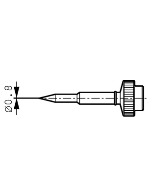 Ersa - 612UDLF - Soldering tip Pencil point, 612UDLF, Ersa