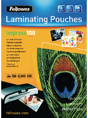 Fellowes - 5351111 - Laminating pouch, glossy, 5351111, Fellowes