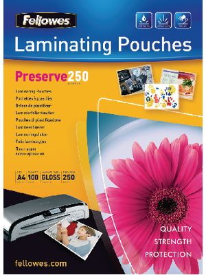 Fellowes - 5401802 - Laminating pouch, glossy, 5401802, Fellowes
