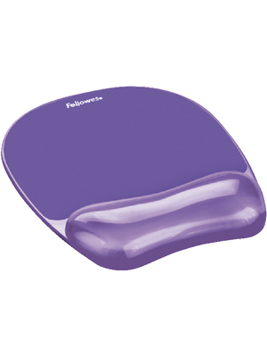 Fellowes - 9144104 - Crystals Gel wrist support with mouse pad violet, 9144104, Fellowes