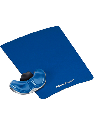 Fellowes - 9180601 - Health-V palm rest with Crystals mouse pad blue, 9180601, Fellowes