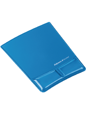 Fellowes - 9182201 - Health-V wrist rest with Crystals mouse pad blue, 9182201, Fellowes