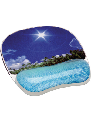 Fellowes - 9202601 - Photo Gel wrist support with mouse pad, beach design -, 9202601, Fellowes