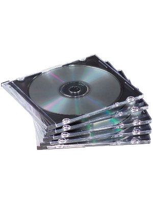 Fellowes - 98316 - Slimline CD cases 25pieces,transparent, 98316, Fellowes