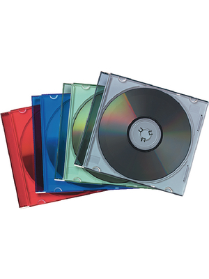 Fellowes - 98317 - Slimline CD cases 25pieces,coloured, 98317, Fellowes