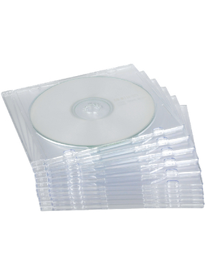 Fellowes - 9833801 - Empty CD sleeves 10pieces,transparent, 9833801, Fellowes