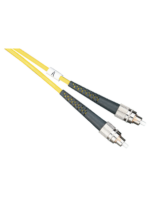 FibreFab - FCFC09DYE3 - FO cable 9/125um FC/FC 3.00 m yellow, FCFC09DYE3, FibreFab
