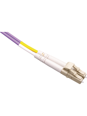 FibreFab - LCLCOM4DPU3 - FO cable 50/125um OM4 LC/LC 3.00 m violet, LCLCOM4DPU3, FibreFab