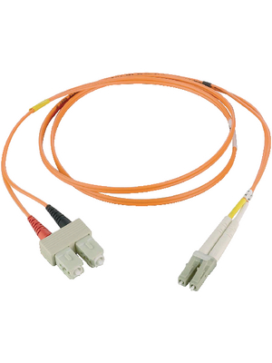 FibreFab - LCSC62DOR15 - FO cable 62.5/125um OM1 LC/SC 15.0 m orange, LCSC62DOR15, FibreFab