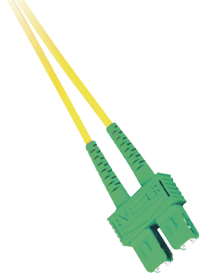 FibreFab - SCASCA09DYE10 - FO cable 9/125um SC-APC/SC-APC 10.0 m yellow, SCASCA09DYE10, FibreFab