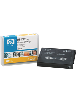 Hewlett Packard - C5718A - DAT tape 4mm, DDS-4 20 GB / 40 GB, C5718A, Hewlett Packard