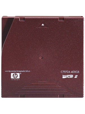 Hewlett Packard - C7972A - LTO/Ultrium 2 tape 200 GB / 400 GB, C7972A, Hewlett Packard