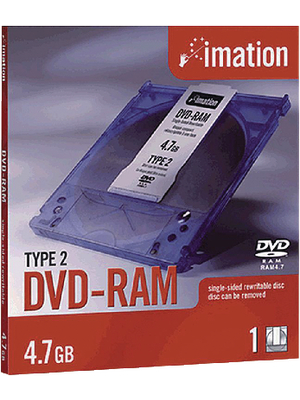 Imation - 20163 - DVD-RAM 4.7 GB 5x Jewel Case, 20163, Imation