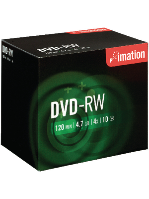 Imation - 21061 - DVD-RW 4.7 GB 10x Jewel Case, 21061, Imation
