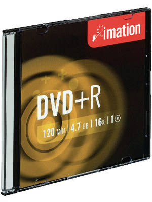 Imation - 21747 - DVD+R 4.7 GB 10x Slim Case, 21747, Imation