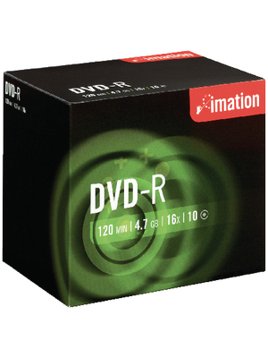 Imation - 21976 - DVD-R 4.7 GB 10x Jewel Case, 21976, Imation