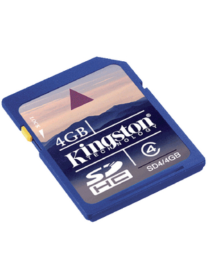 Kingston - SD4/4GB - SDHC card 4 GB, SD4/4GB, Kingston