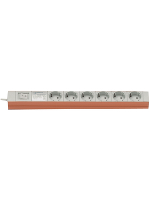 Knrr - 03.302.010.6 - Multiple socket outlet , 1 Switch, 10xProtective Contact, 2.5 m, Protective contact / F (CEE 7/4), 03.302.010.6, Knrr