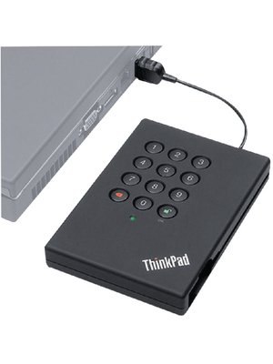 Lenovo - 0A65619 - ThinkPad Portable Secure Hard Drive 500 GB, 0A65619, Lenovo