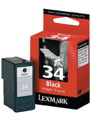 Lexmark - 18C0034E - Ink 34 black, 18C0034E, Lexmark