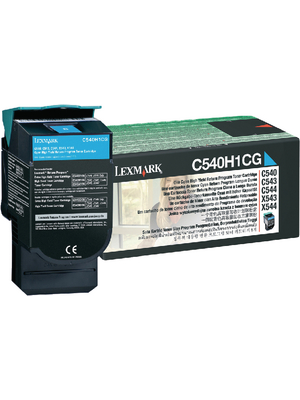 Lexmark - C540H1CG - Toner Cyan, C540H1CG, Lexmark