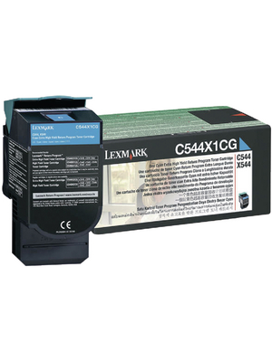 Lexmark - C544X1CG - Toner Cyan, C544X1CG, Lexmark