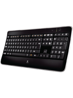 Logitech - 920-002385 - Wireless Illuminated keyboard K800 DK USB black, 920-002385, Logitech