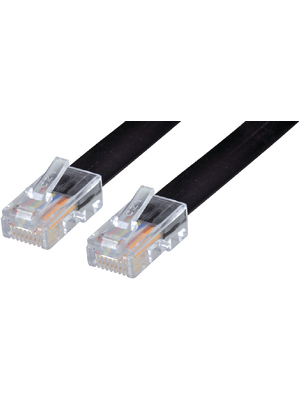Maxxtro - BB-1045-3 - Telephone cable, RJ45 (8P8C) 3.00 m black, BB-1045-3, Maxxtro