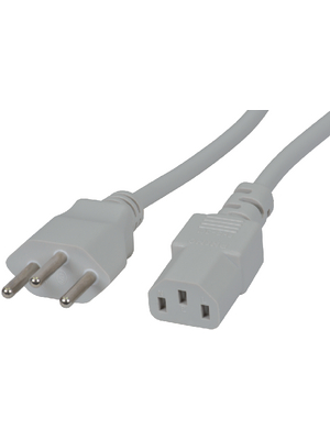 Maxxtro - SP-220-06 - 3-pin device cable CH Type 12 IEC-320-C13 1.80 m, SP-220-06, Maxxtro