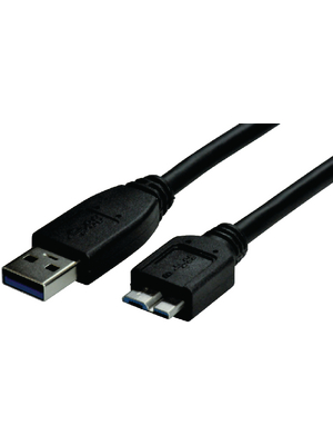 Maxxtro - PB-3400-06 - Micro USB 3.0 cable 1.80 m black, PB-3400-06, Maxxtro