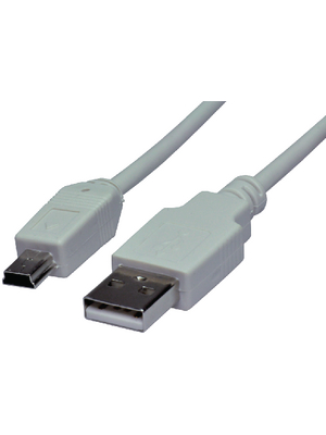 Maxxtro - PB-8111-06 - Mini USB 2.0 cable 1.80 m grey, PB-8111-06, Maxxtro