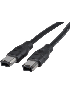 Maxxtro - BB-8200-06 - FireWire cable 2.00 m black, BB-8200-06, Maxxtro