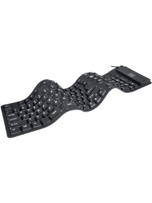 Maxxtro - BRK-8000GE - Flexible keyboard DE / AT USB black, BRK-8000GE, Maxxtro