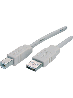 Maxxtro - CC-8012-10 - USB 2.0 cable 3.00 m light grey, CC-8012-10, Maxxtro