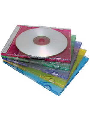 Maxxtro - MX-297-25 - Slimline CD case 25Stk.,coloured, MX-297-25, Maxxtro