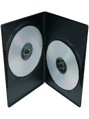 Maxxtro - MX-DVD-5-DB - DVD slimline double case 5Stk.,black, MX-DVD-5-DB, Maxxtro