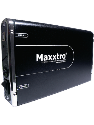 Maxxtro - MX-U183S - Hard disk enclosure SATA 3.5" USB 2.0 black, MX-U183S, Maxxtro