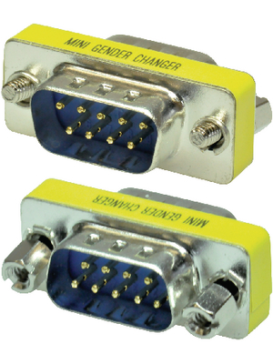 Maxxtro - PB-376 - Mini gender changer DB9 m C m, PB-376, Maxxtro