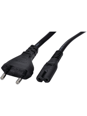 Maxxtro - BB-226-06 - 2-pole device cable Euro Male IEC-320-C7 1.80 m, BB-226-06, Maxxtro