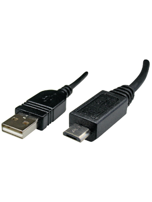Maxxtro - PB-8043-06 - Micro USB 2.0 cable 1.80 m black, PB-8043-06, Maxxtro