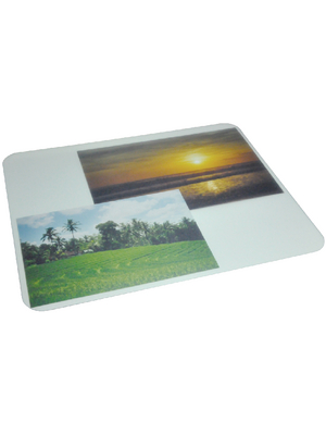 Maxxtro - PH001 - Mouse Pad Photo Frame white, cover transparent, PH001, Maxxtro
