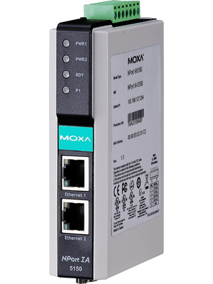 Moxa - NPORT IA5150 - Serial Server 1x RS232/422/485, NPORT IA5150, Moxa