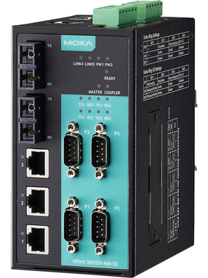 Moxa - NPORT S8455I-MM-SC - Serial Server 4x RS232/422/485, NPORT S8455I-MM-SC, Moxa