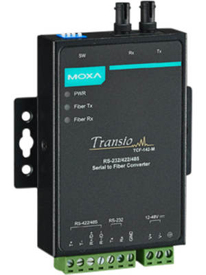 Moxa - TCF-142-M-ST - Converter RS232 / RS422 / RS485-Fiber MultiMode, TCF-142-M-ST, Moxa